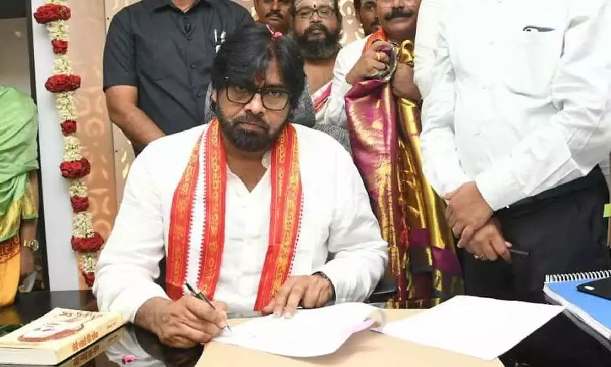 Pawan Kalyan assumes charge as Andhra Dy CM