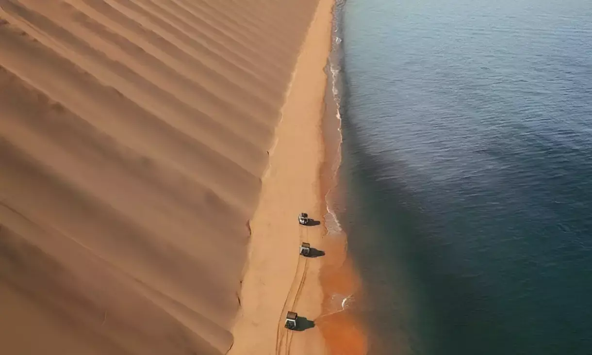 Namibias breathtaking vista, where desert meets the Atlantic!