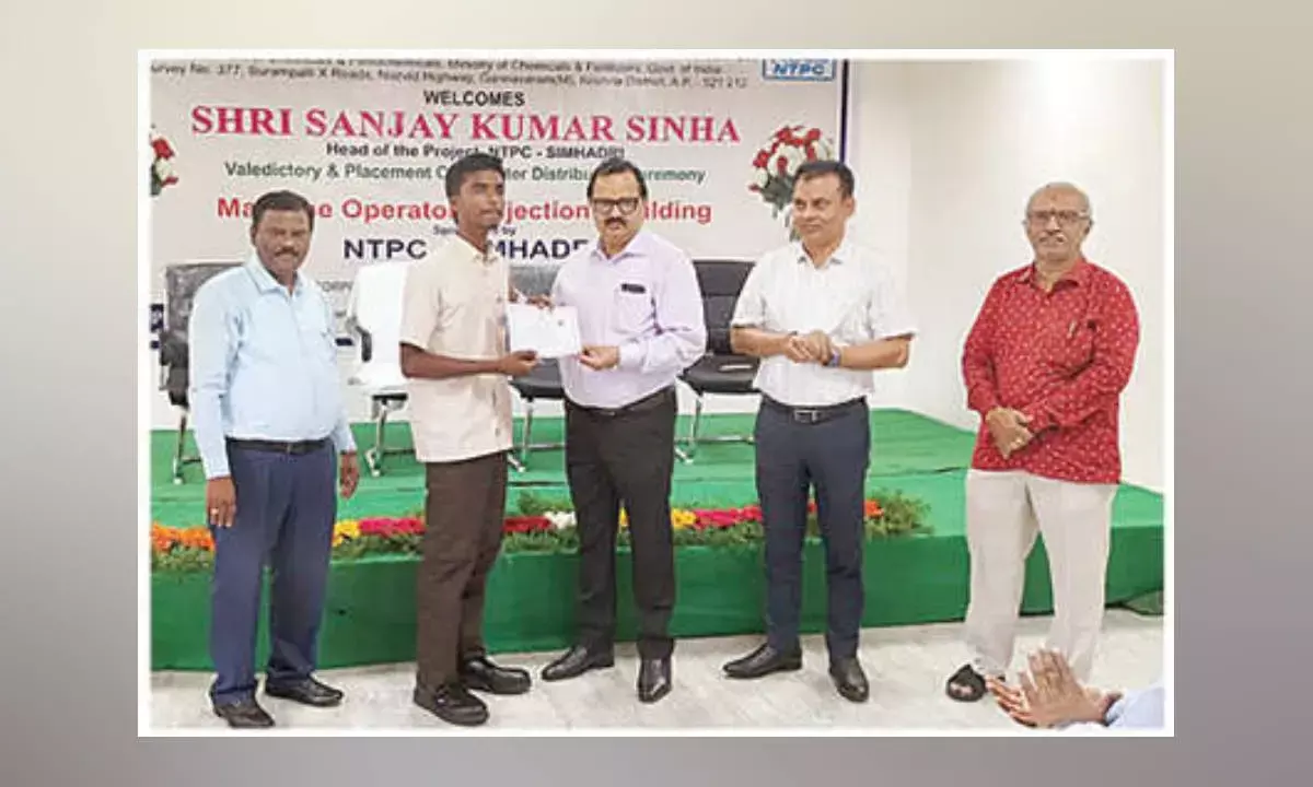 NTCP Simhadri completes skilling course for local youth