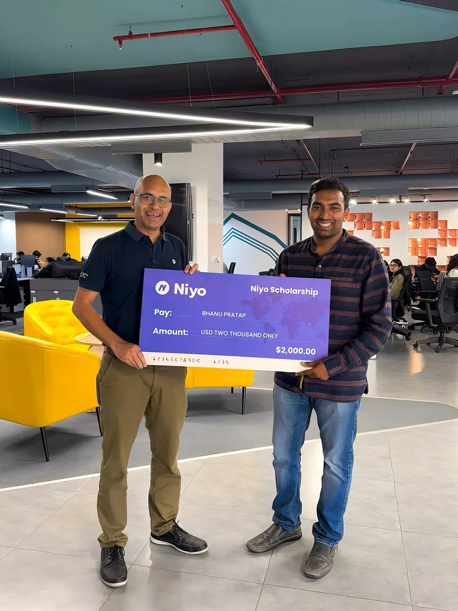 Hyderabads Bhanu bags $-2000 Niyo scholarship for education abroad Hyderabads Bhanu bags $-2000 Niyo scholarship for education abroad