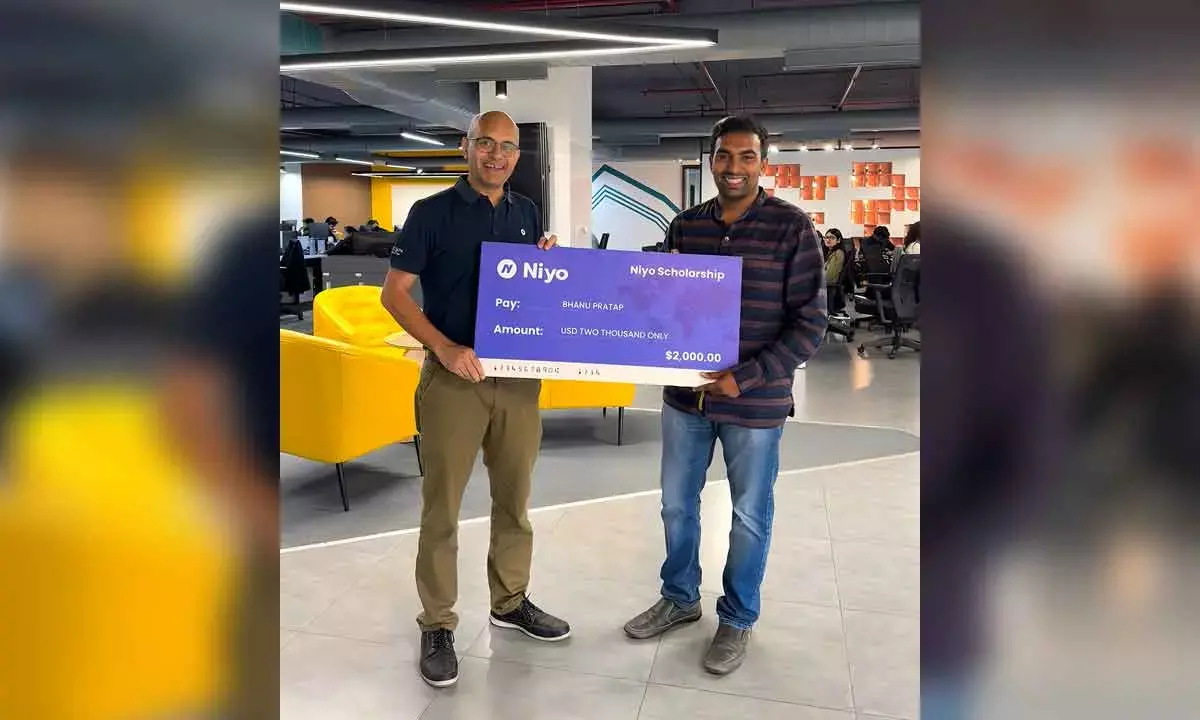 Hyd student bags $2k scholarship from Niyo