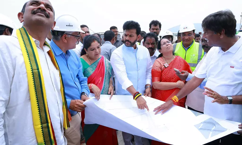 Civil Aviation Minister reviews Bhogapuram airport project