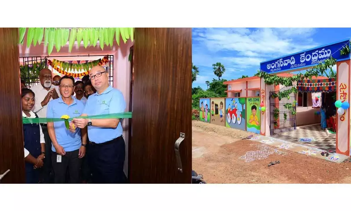 Sri City-based unit unveils Anganwadi building