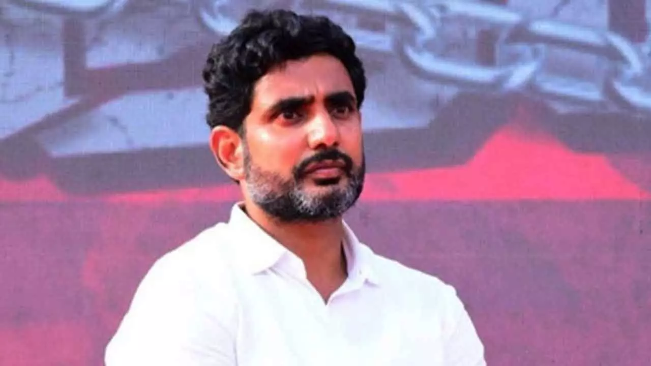 Lokesh appears in court for defamation case Lokesh appears in court for defamation case