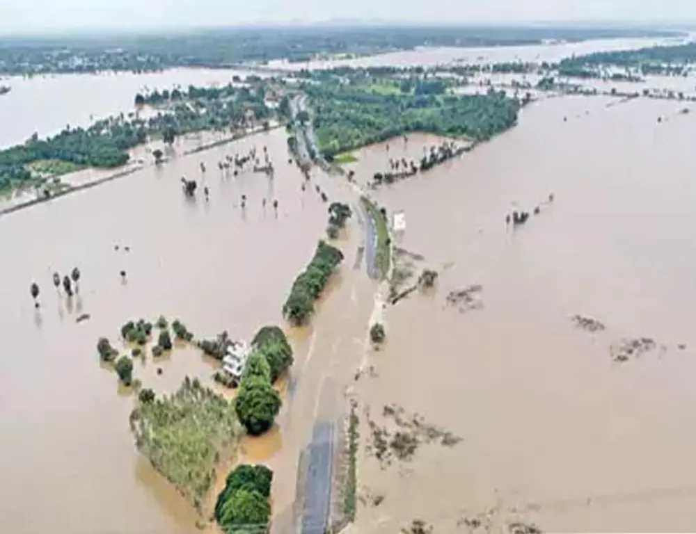 Torrential Rainfall Brings Life to a Standstill in Vijayawada, 17,000 Evacuated Across Andhra Pradesh Torrential Rainfall Brings Life to a Standstill in Vijayawada, 17,000 Evacuated Across Andhra Pradesh