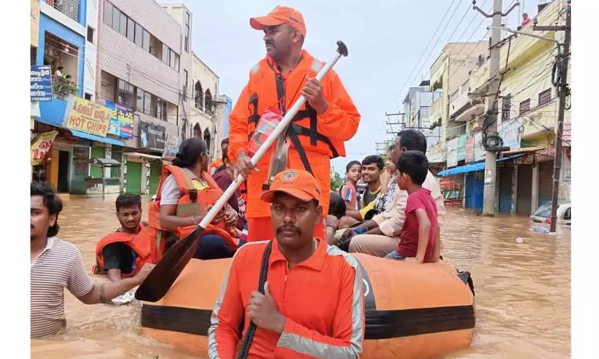 Helicopters deliver relief to flood-hit villages in AP