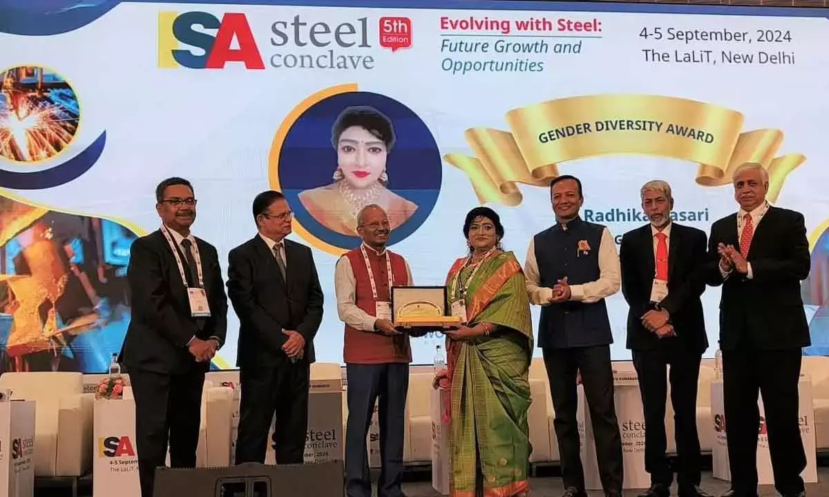 Dasari Radhika of RINL receives ISA award