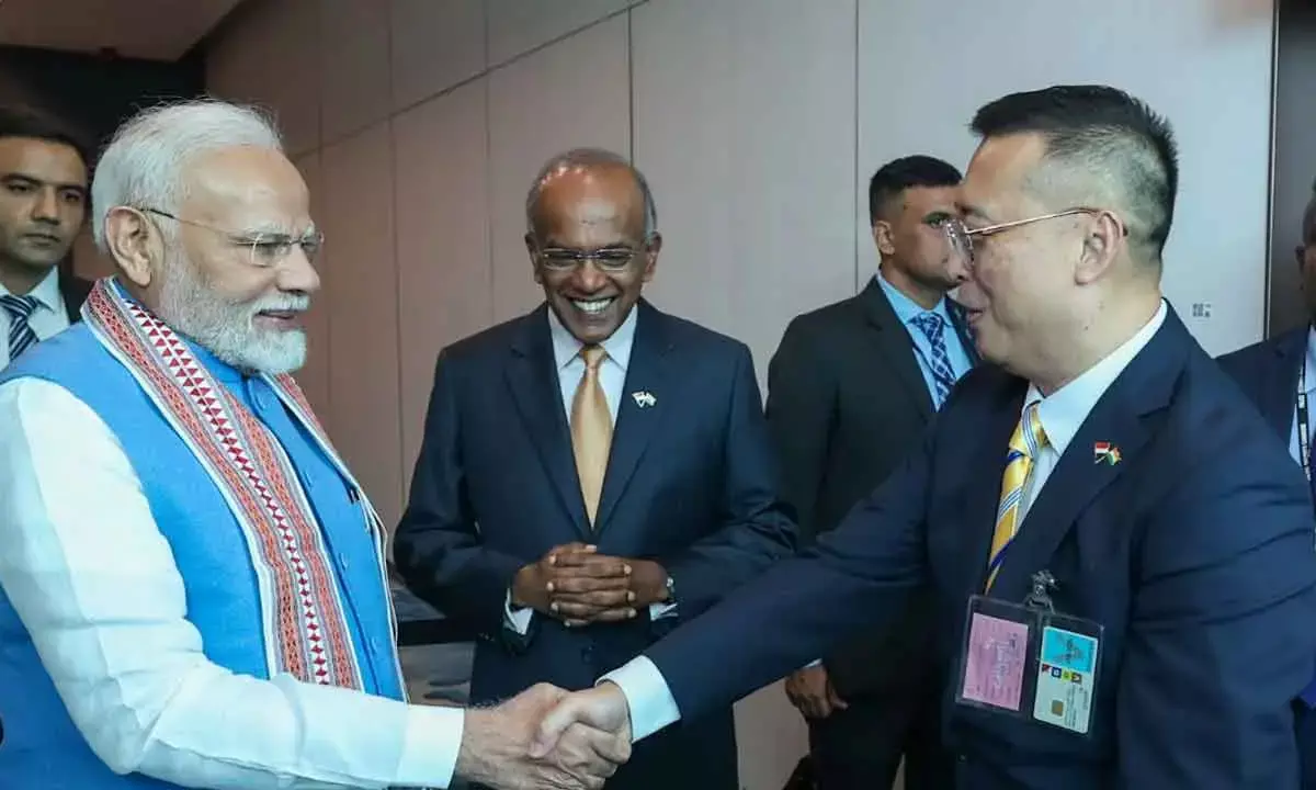 Modi’s 5th Singapore visit begins with private dinner at Sri Temasek