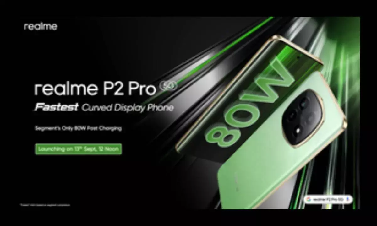 realme’s fastest curved display with only 80W charging in the segment coming on Sep 13