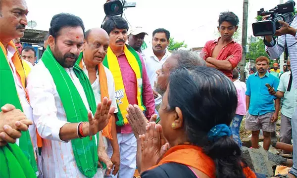Kishan Reddy Tours Flood-Affected Areas of Khammam District