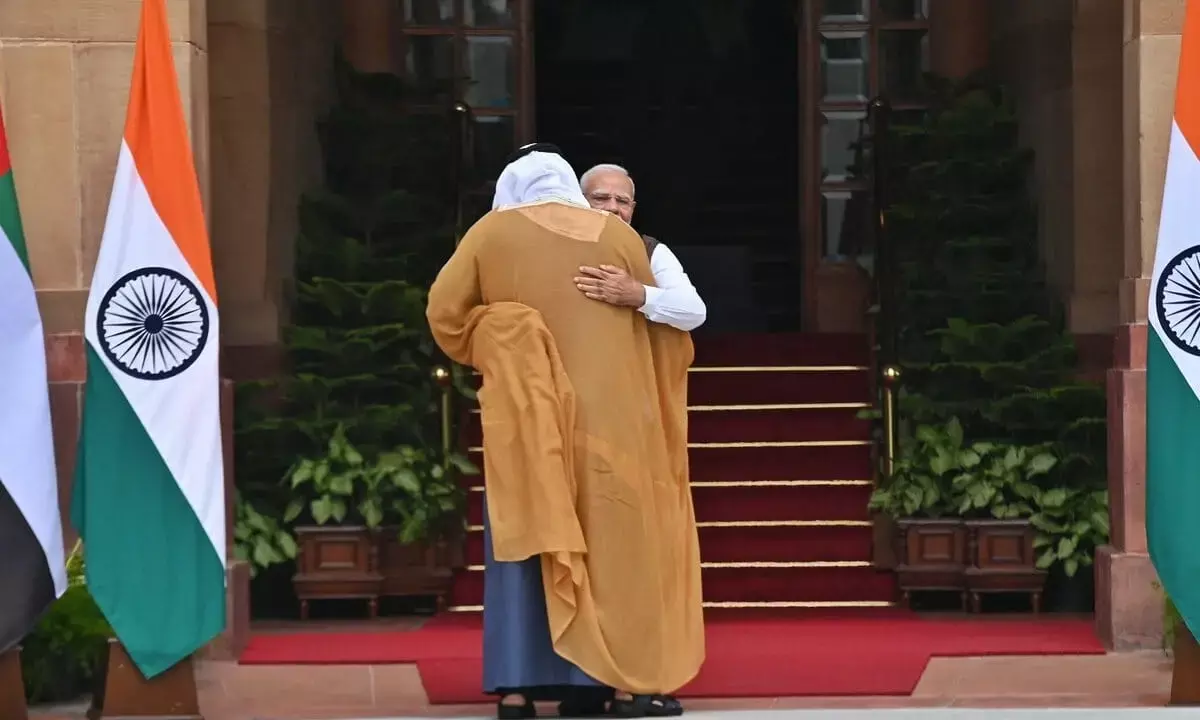PM Modi Meets Abu Dhabi Crown Prince in Delhi