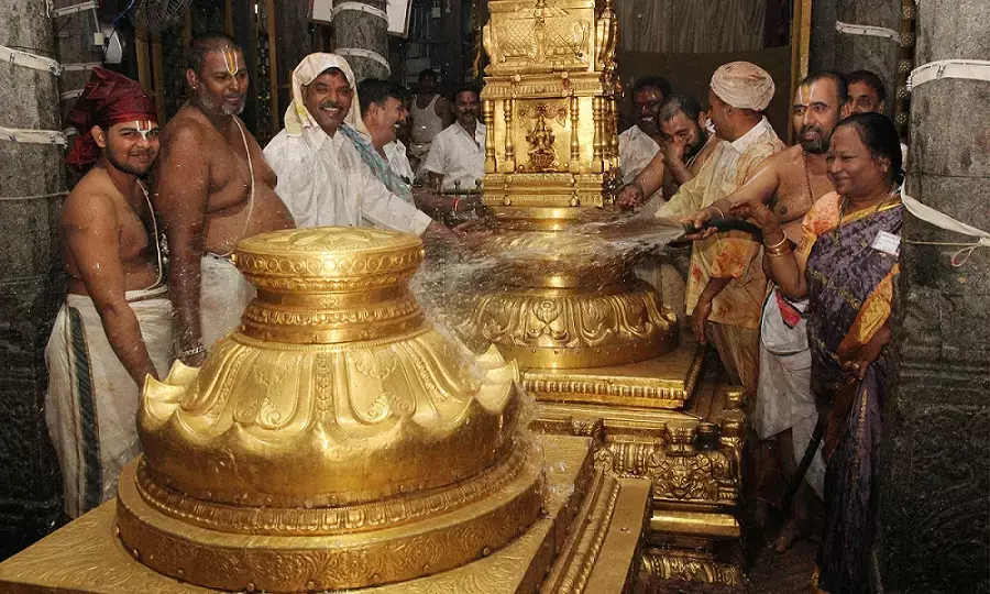 Koil Alwar Tirumanjanam Performed at Sri Padmavathi Temple in Tiruchanoor