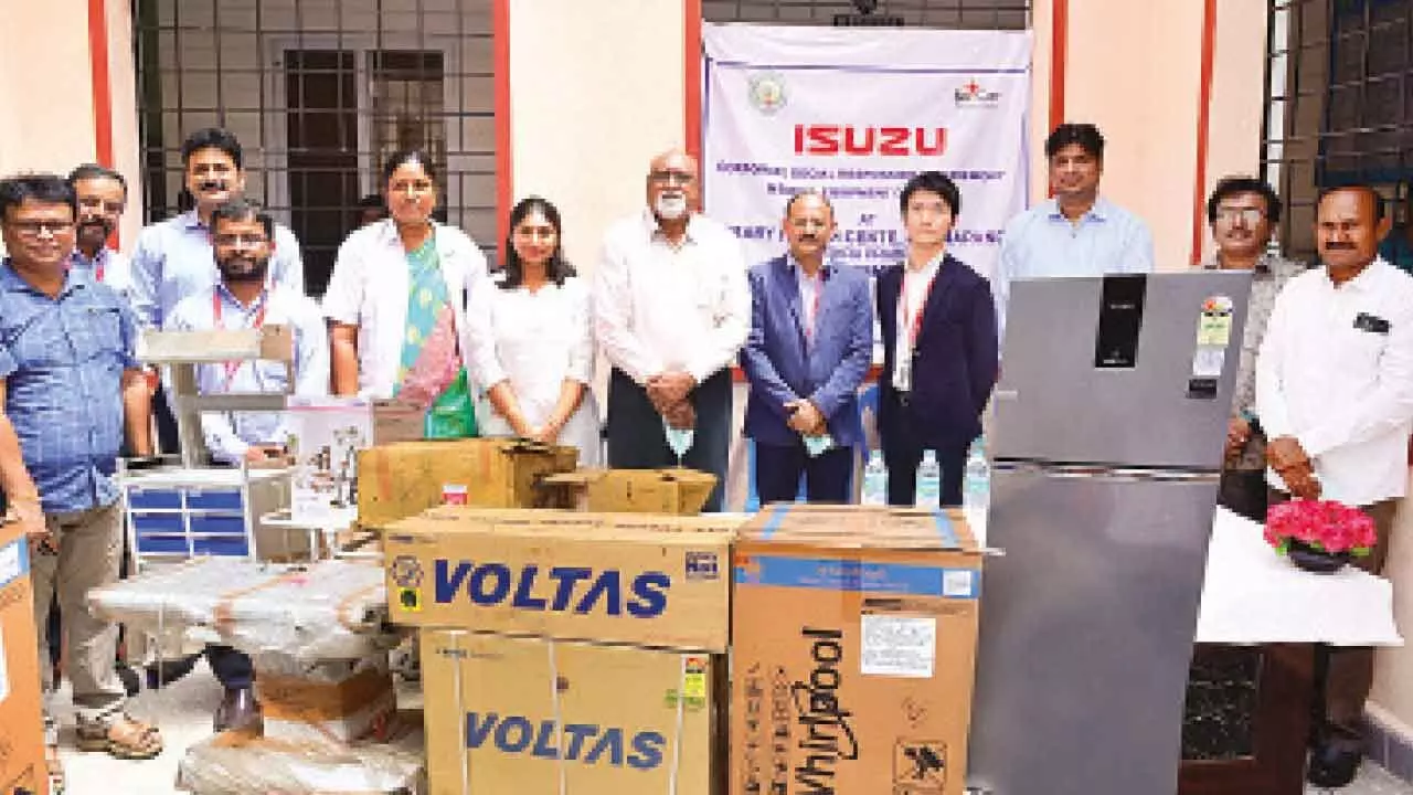 Isuzu Motors Donates Med Infra To PHC In Sri City Isuzu Motors Donates Med Infra To PHC In Sri City