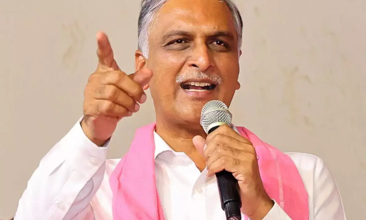 Harish Rao Writes Open Letter to AICC Chief Against CM Revanths Alleged Vulgar Talk