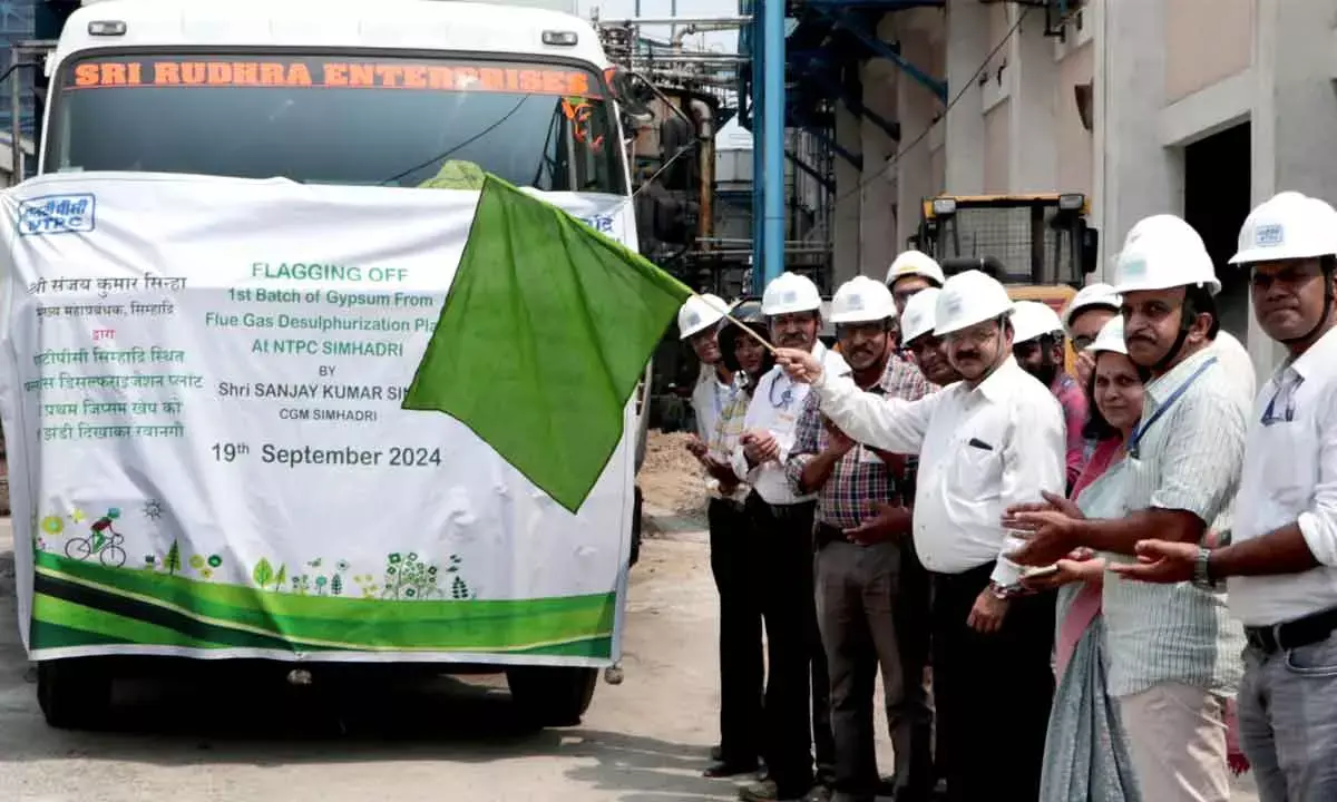 NTPC Simhadri Starts Selling Gypsum Produced From Flue Gas