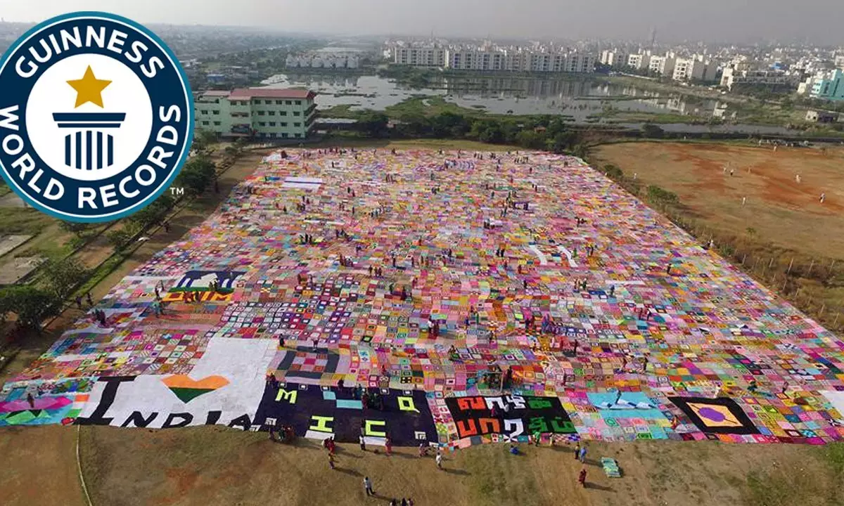 Vizag Sets Guinness World Record with Largest Crochet Event in Andhra Pradesh