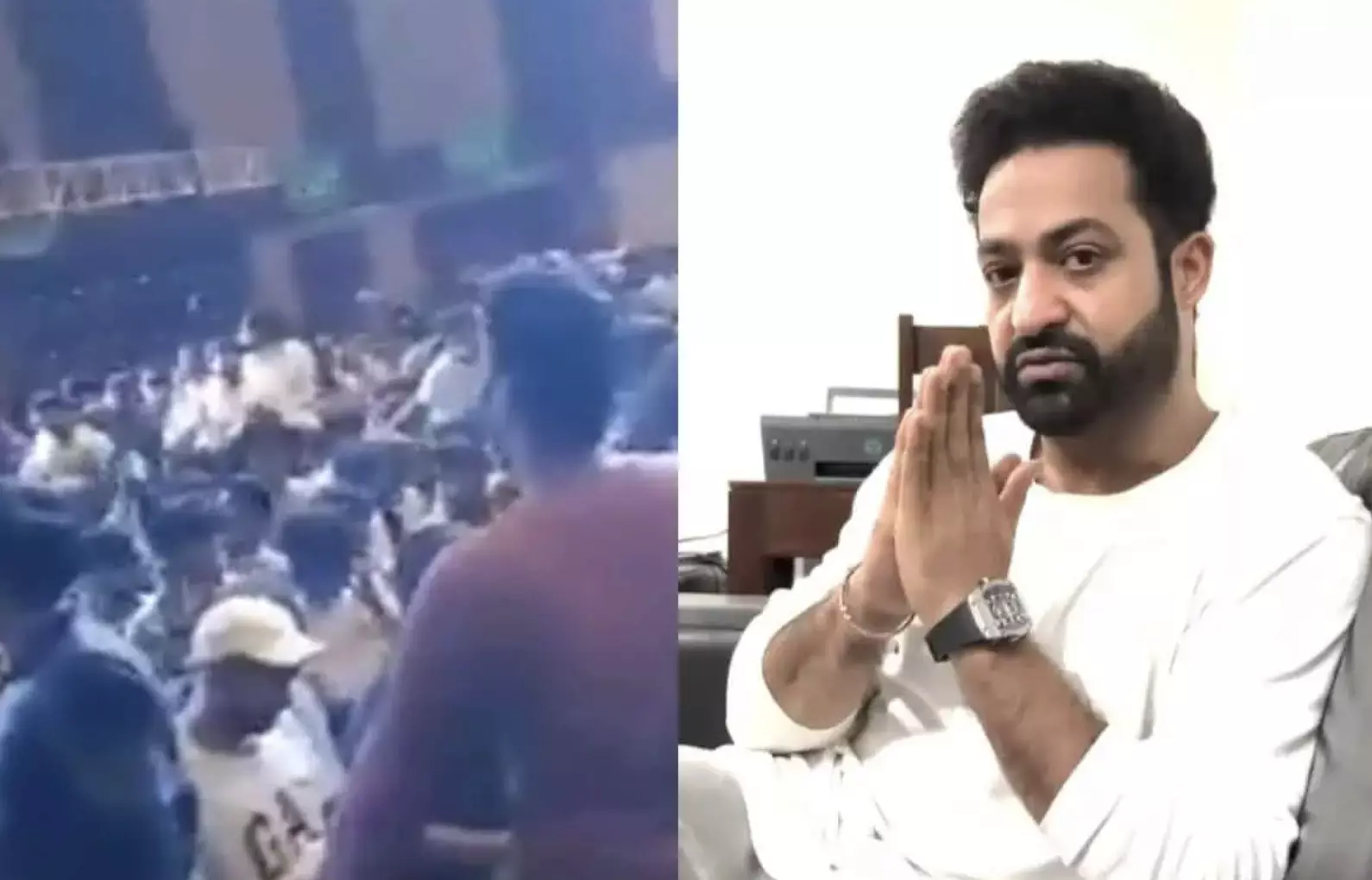 Devara event in Hyderabad faces big troubles; Jr NTR reacts Devara event in Hyderabad faces big troubles; Jr NTR reacts