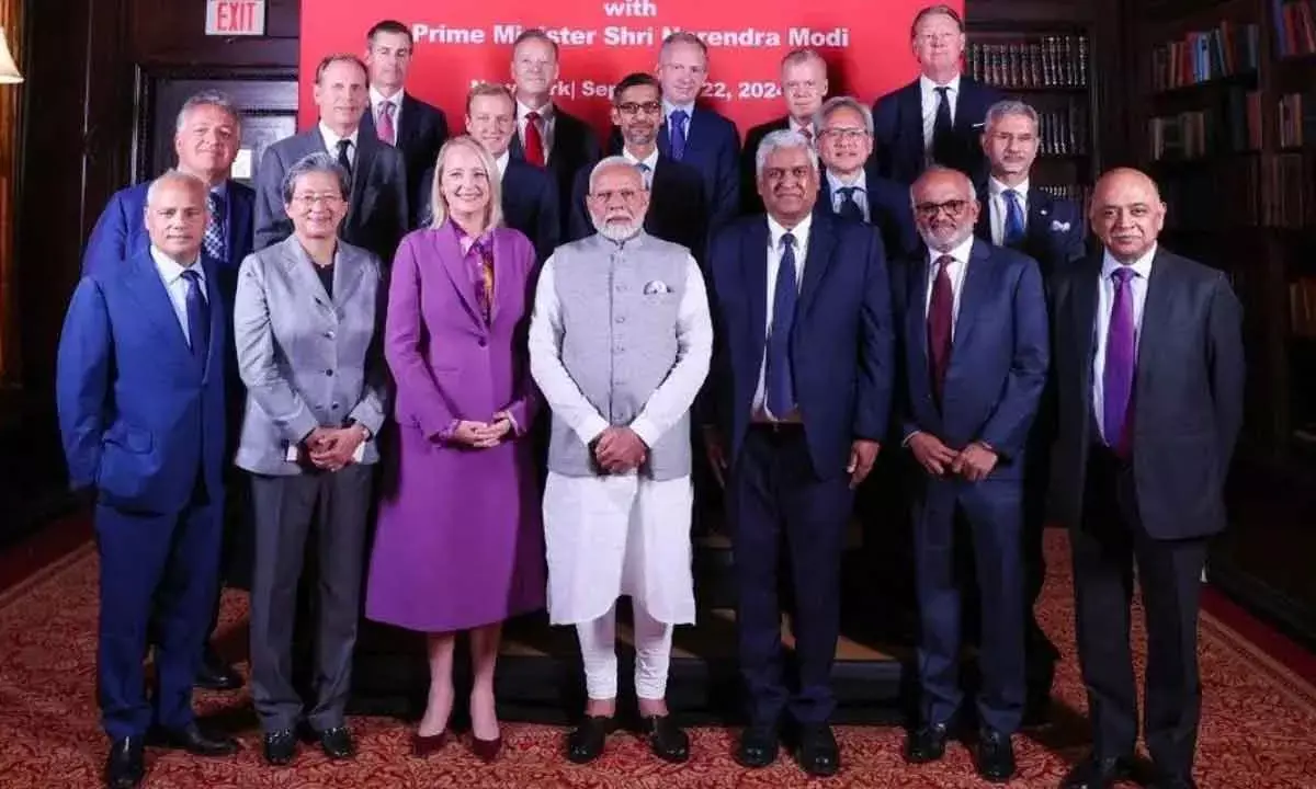 Perfect Alignment Between Modis, Global Tech CEOs Vision For India