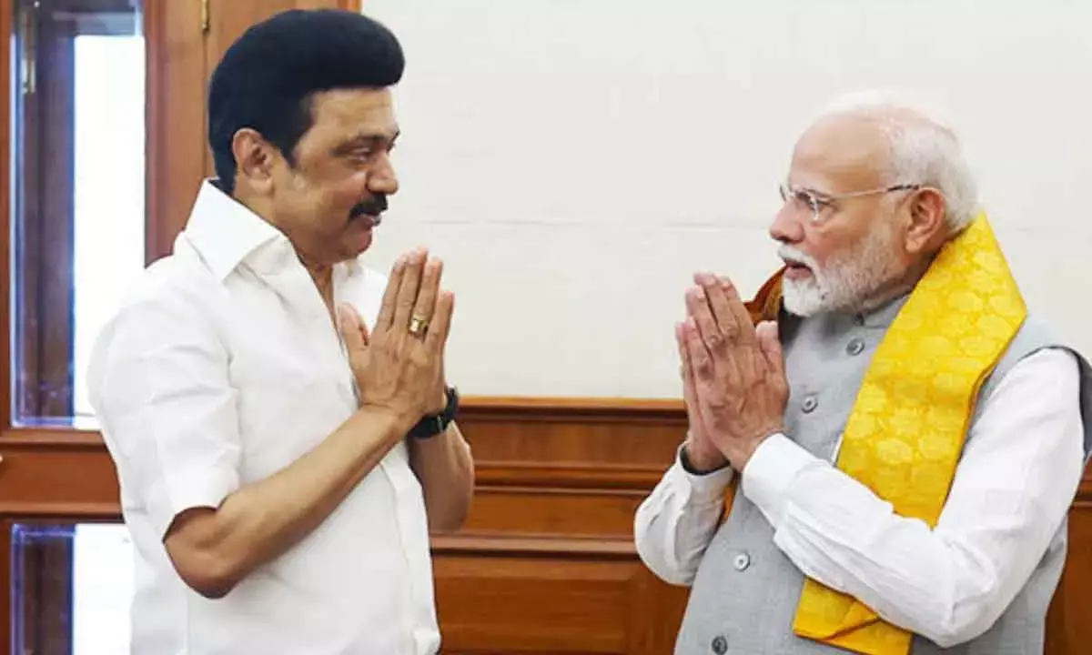 Stalin Meets Modi; Seeks Funds For Chennai Metro