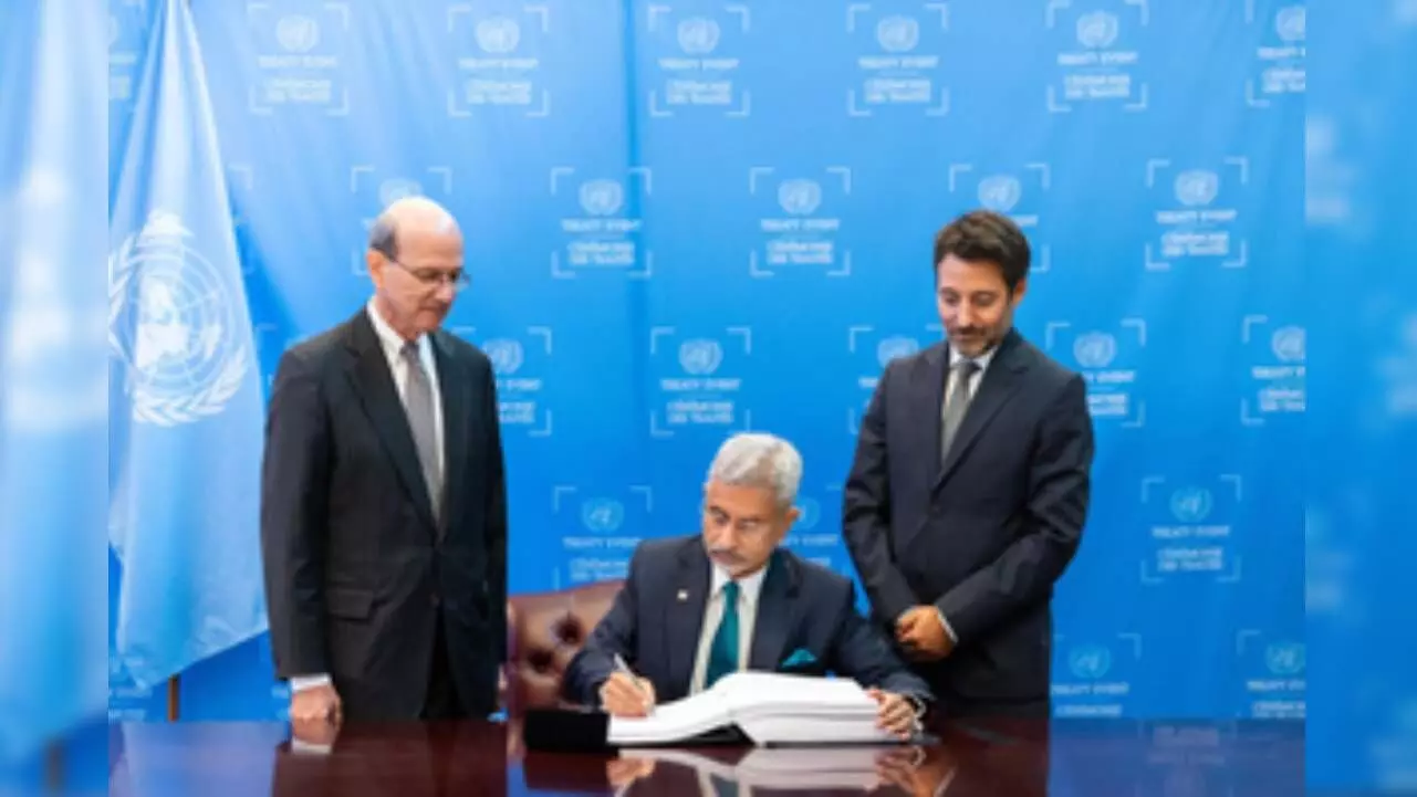 India signs global ocean treaty to protect marine biodiversity on high seas India signs global ocean treaty to protect marine biodiversity on high seas