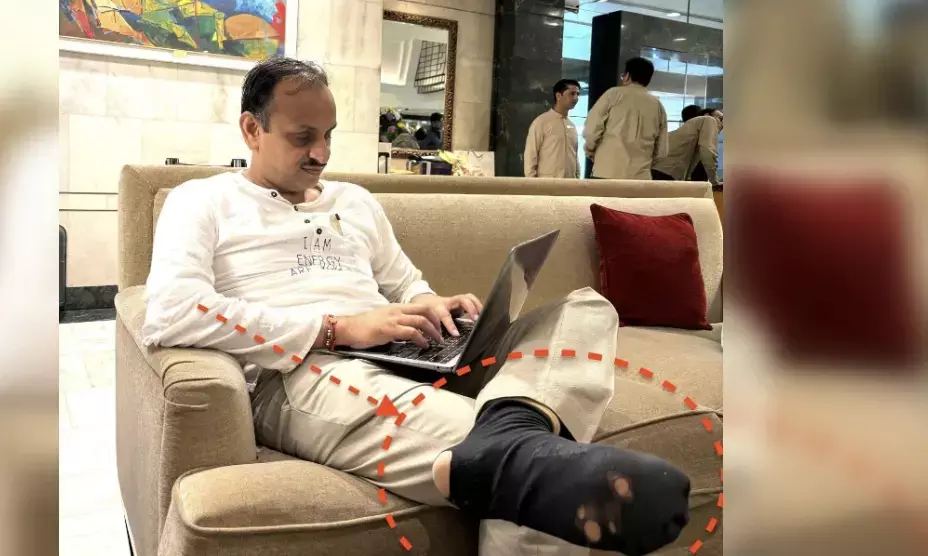 IIT Bombay professors torn socks spark sustainability debate at 5-Star hotel
