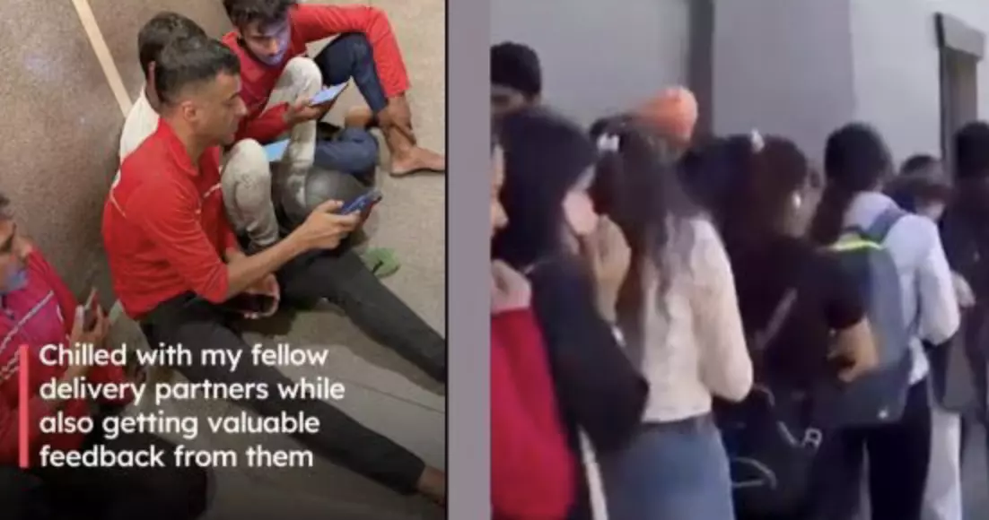 Top 5 viral videos of the day: Zomato CEO takes the stairs, Indian students queue for jobs in Canada, and more Top 5 viral videos of the day: Zomato CEO takes the stairs, Indian students queue for jobs in Canada, and more