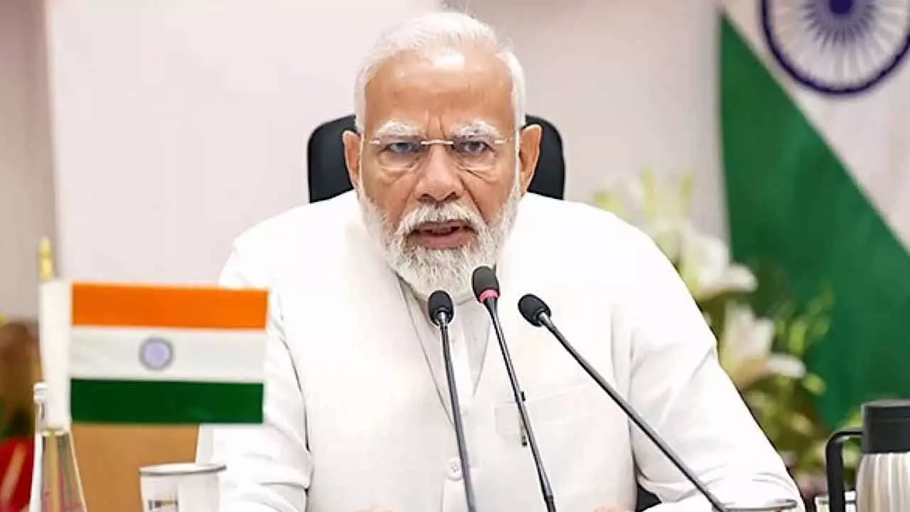 PM Modi Lays Foundation Stones For Rs 7,600 Cr Projects In Maharashtra PM Modi Lays Foundation Stones For Rs 7,600 Cr Projects In Maharashtra
