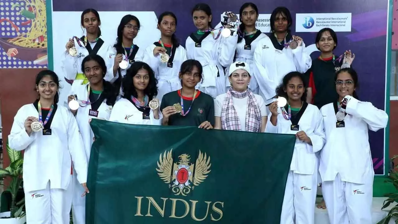 Indus Intl School Holds Taekwondo Event Indus Intl School Holds Taekwondo Event