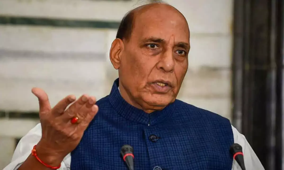 Rajnath Lays Foundation For Navy’s Second VLF Radar Station In T’gana