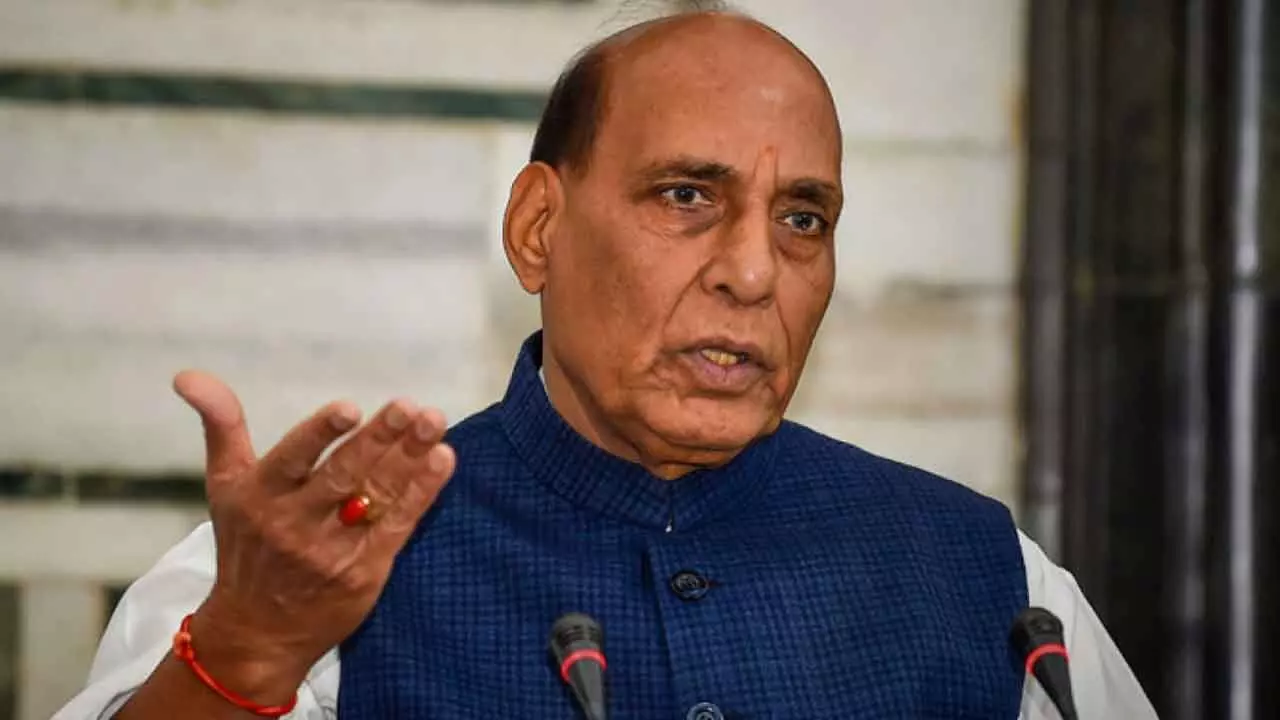 Rajnath Lays Foundation For Navy’s Second VLF Radar Station In T’gana Rajnath Lays Foundation For Navy’s Second VLF Radar Station In T’gana