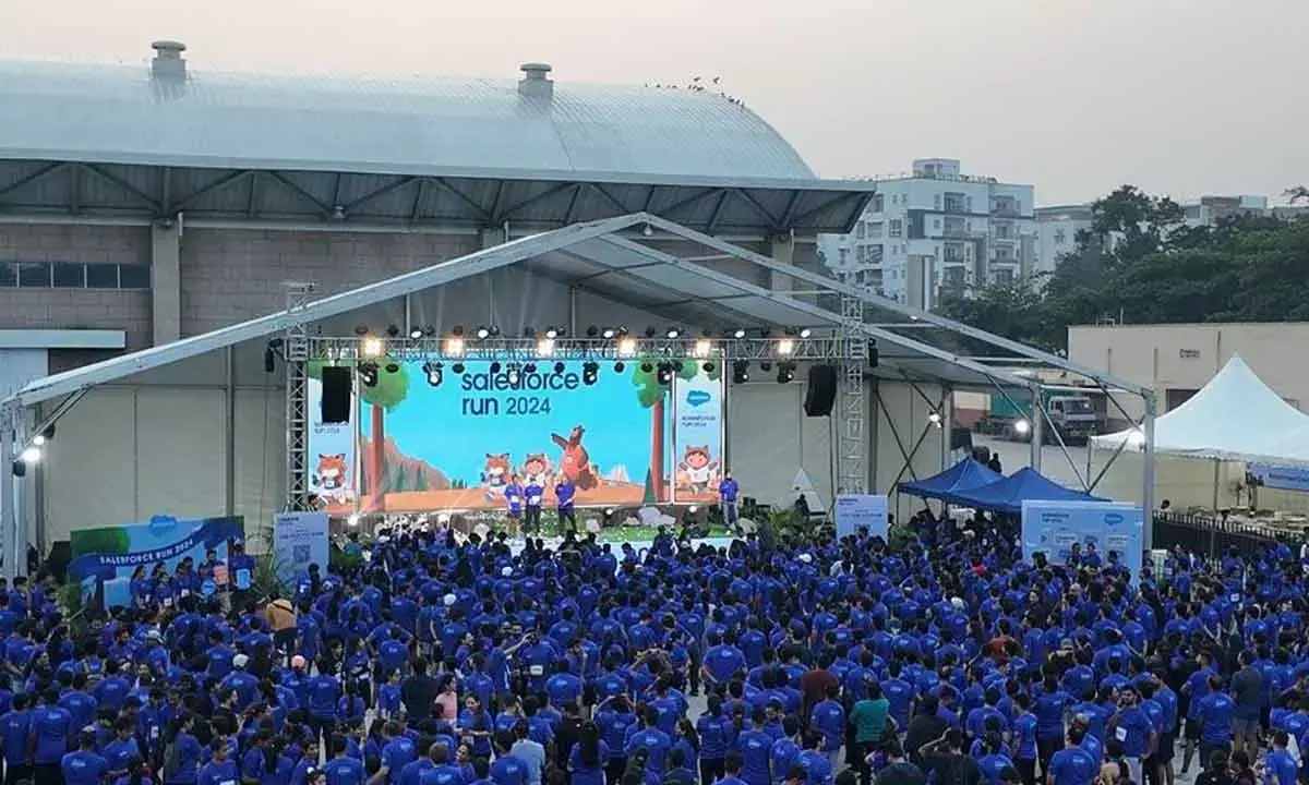 Salesforce Hosts Marathon To Support Child Education, Greenification
