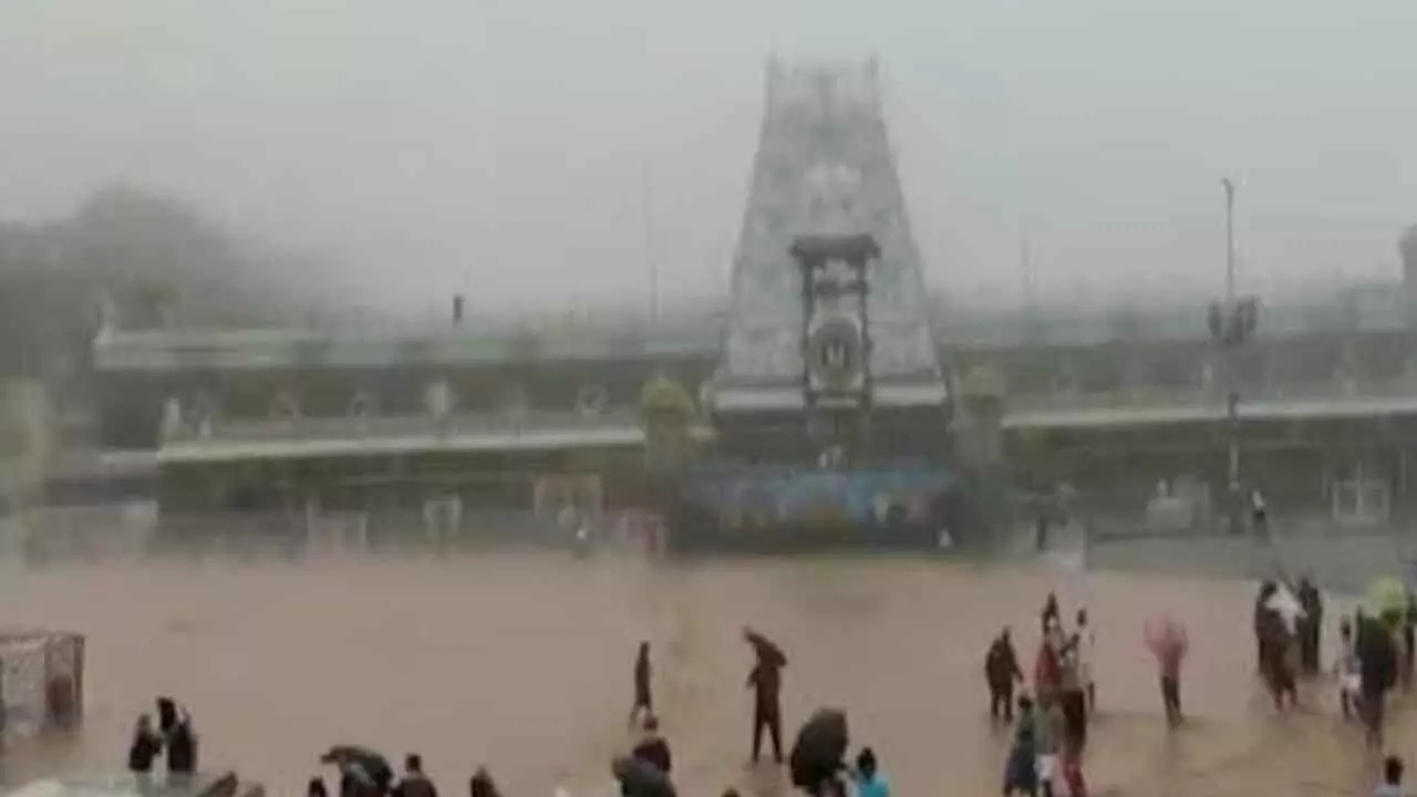 TTD Closes Key Routes Amid Cyclonic Rains TTD Closes Key Routes Amid Cyclonic Rains