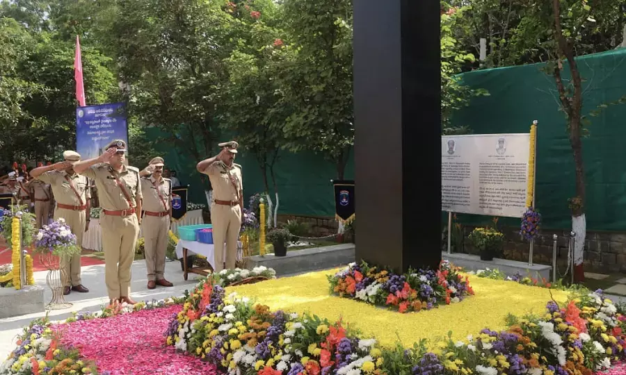 Cyberabad Police Honour Martyrs on Police Commemoration Day
