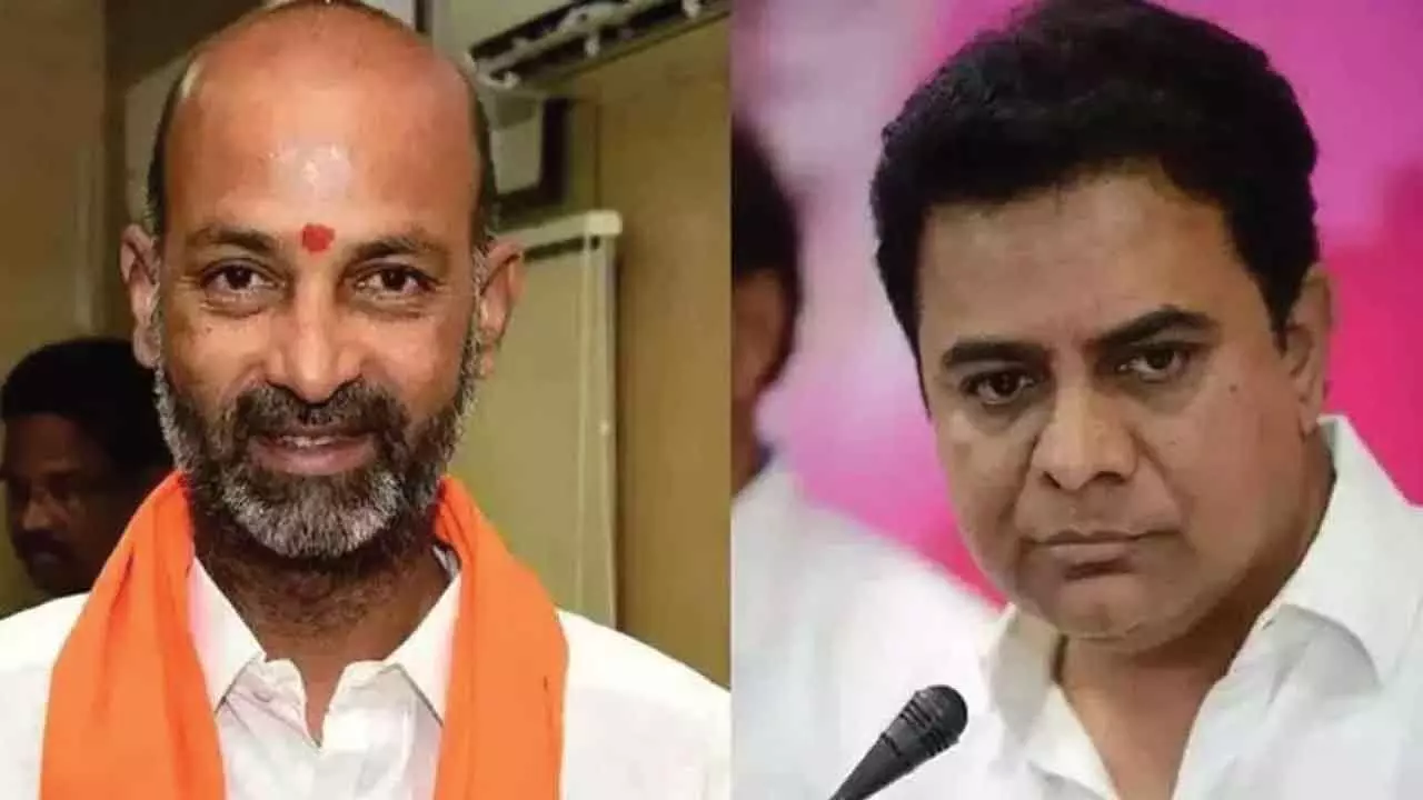 KTR Sends Legal Notice To Bandi Sanjay For Defamatory Remarks KTR Sends Legal Notice To Bandi Sanjay For Defamatory Remarks