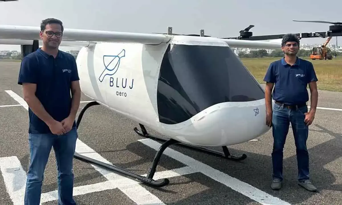 Hyd Firm BluJ Aero Showcases Vertical Take Off