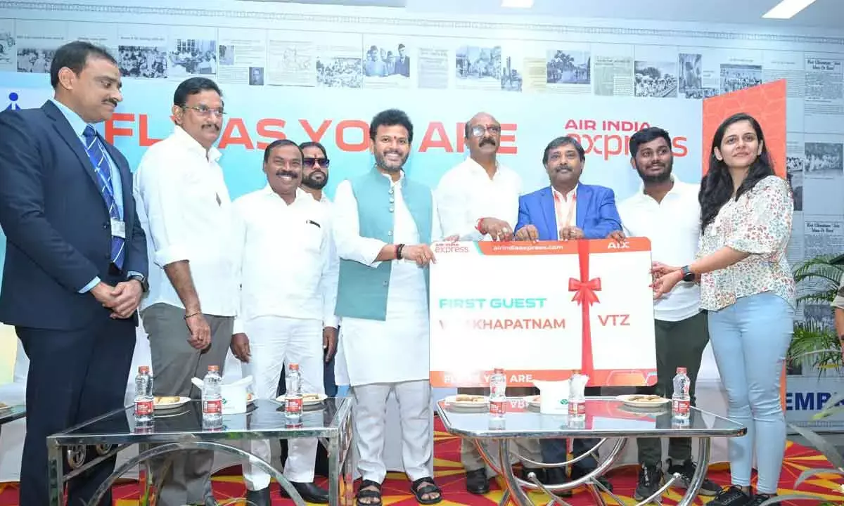 Rammohan Naidu Flags Off Vizag-Vijayawada Daily Flight