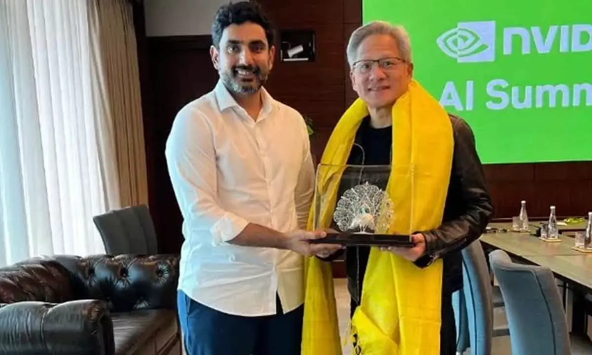 Lokesh Seeks Nvidia’s Support For AI University