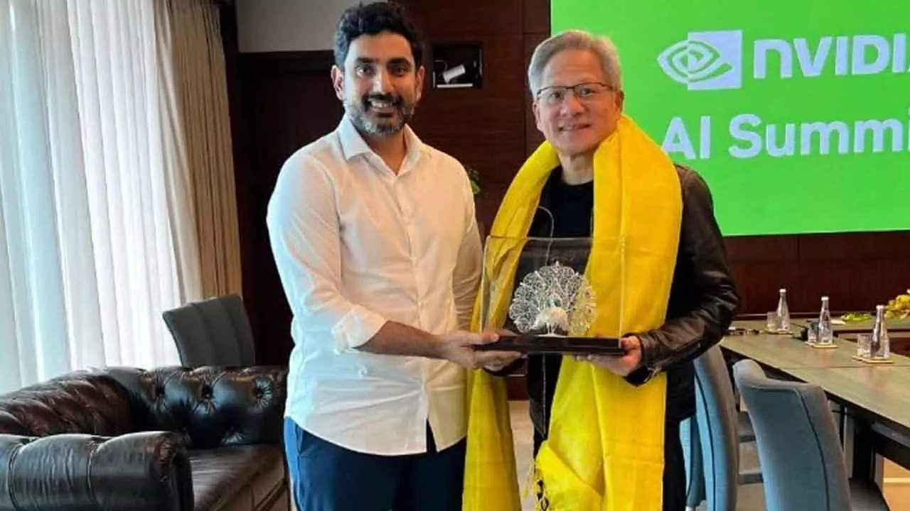 Lokesh Seeks Nvidia’s Support For AI University Lokesh Seeks Nvidia’s Support For AI University