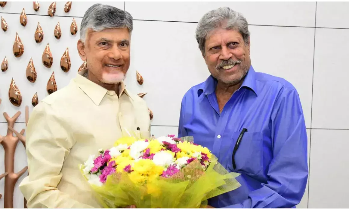 Kapil Dev Meets CM Chandrababu to Discuss Plans for a New Golf Course