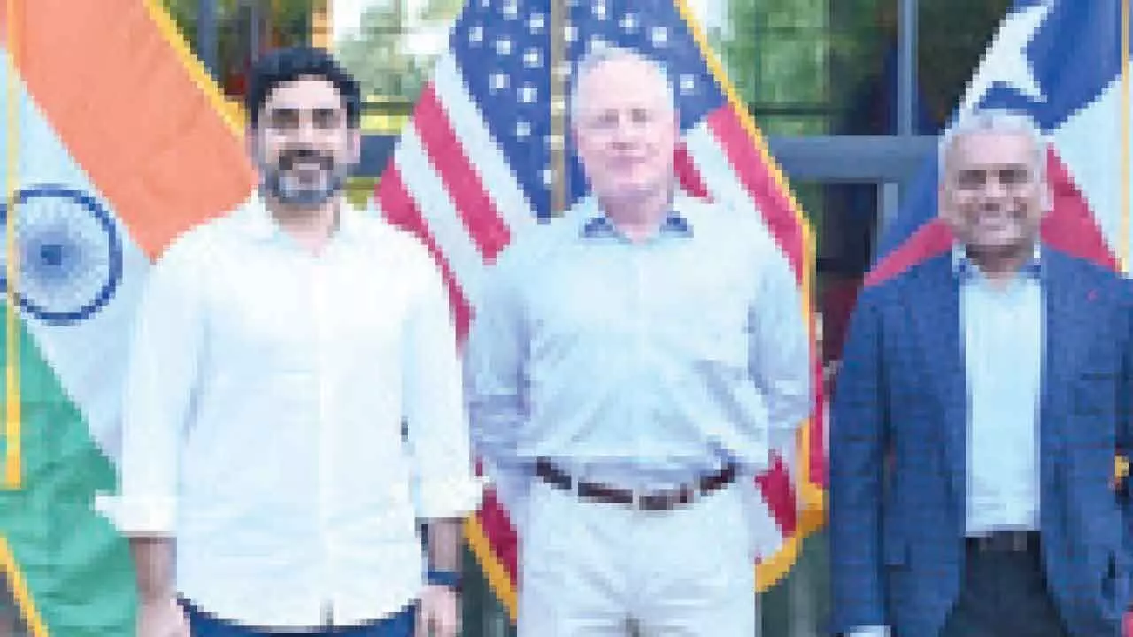 Nara Lokesh Pitches AP For Tesla EV Unit Nara Lokesh Pitches AP For Tesla EV Unit