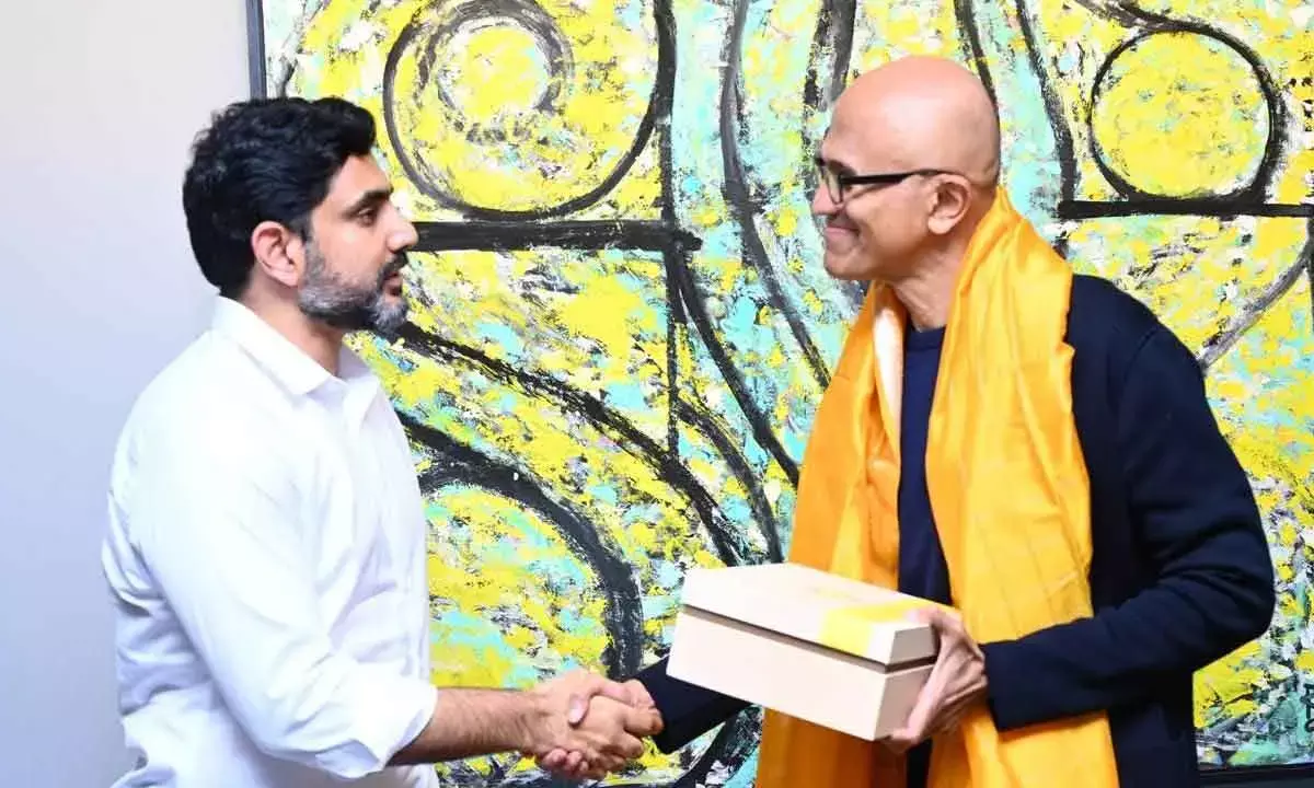 Lokesh Invites Microsoft, Apple To Invest In Andhra