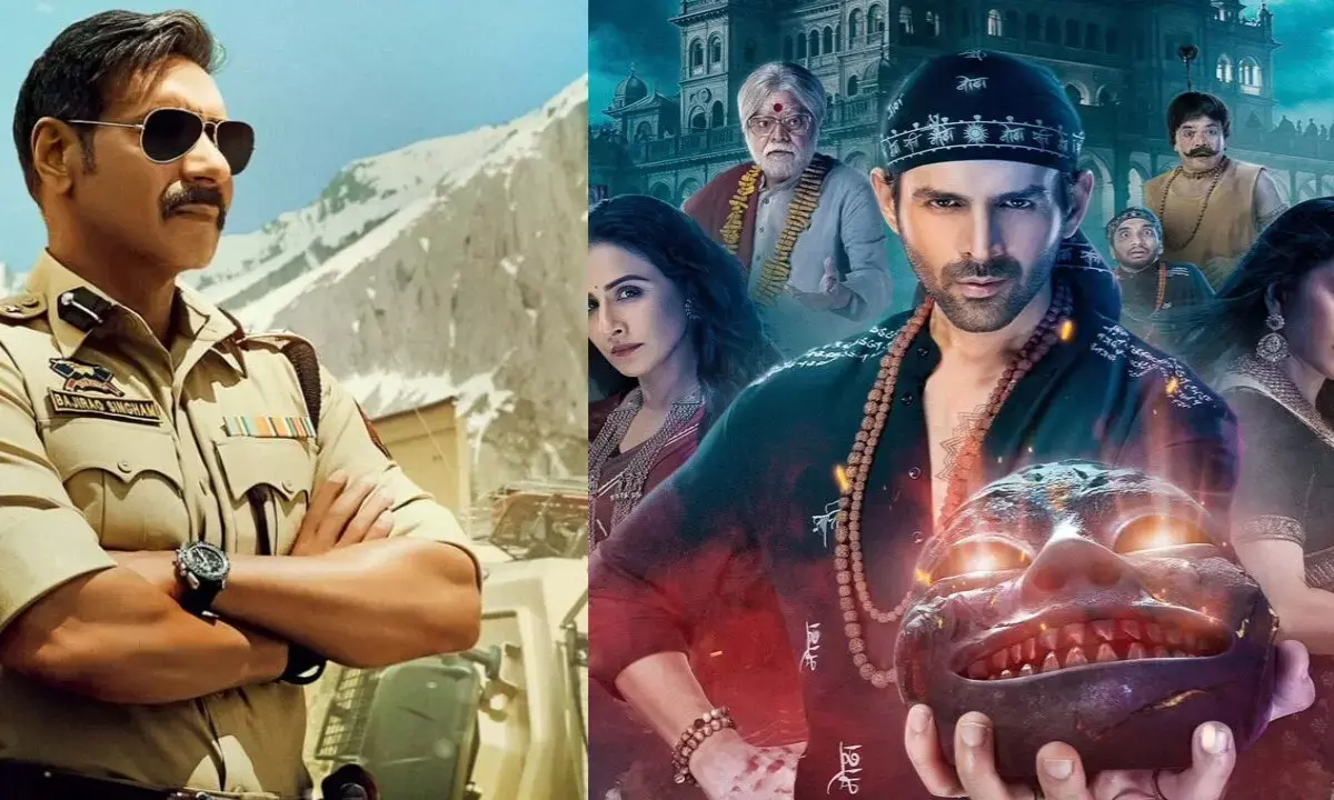 Singham Again vs Bhool Bhulaiyaa 3: Ajay Devgn and Kartik Aaryan Face Off in Diwali Showdown—Who Will Come Out on Top?