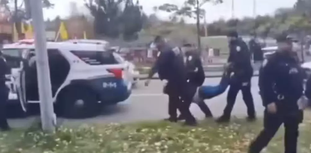 Canadian police detain three protesters against Khalistani Intimidation Canadian police detain three protesters against Khalistani Intimidation