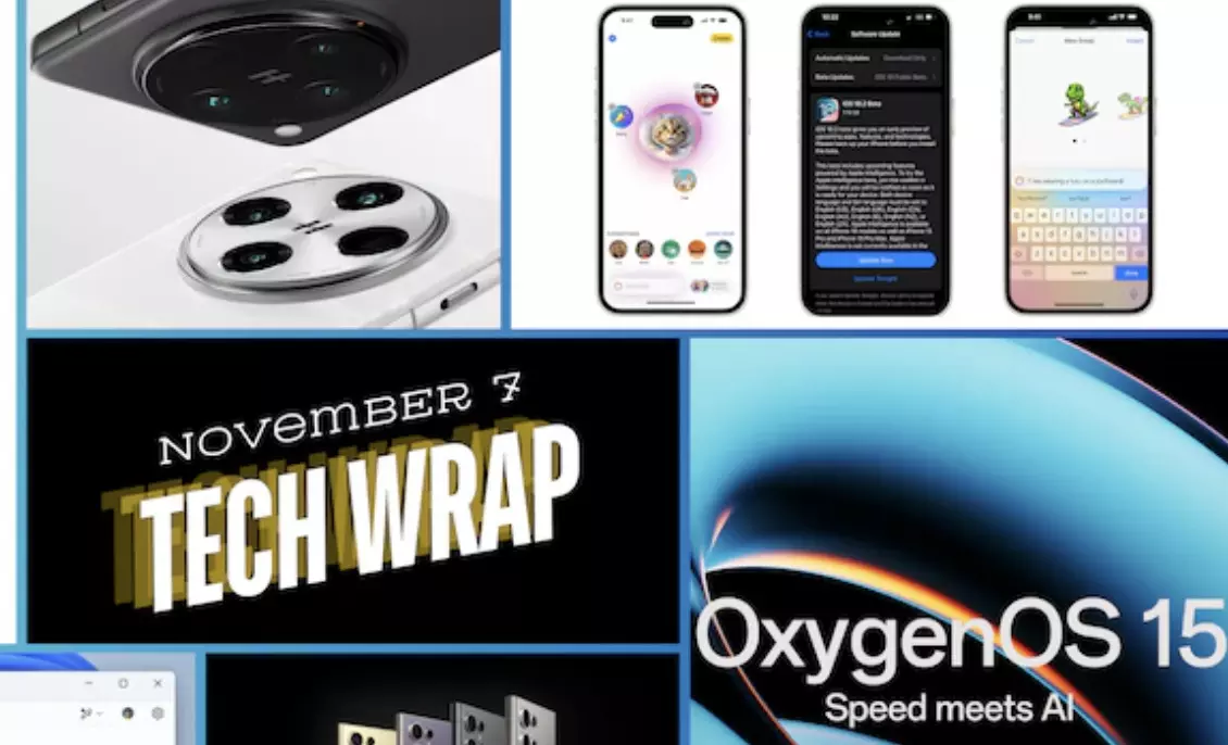 Tech wrap for November 7: iOS 18.2 public beta, OxygenOS 15 release, iQOO 13 launch Tech wrap for November 7: iOS 18.2 public beta, OxygenOS 15 release, iQOO 13 launch