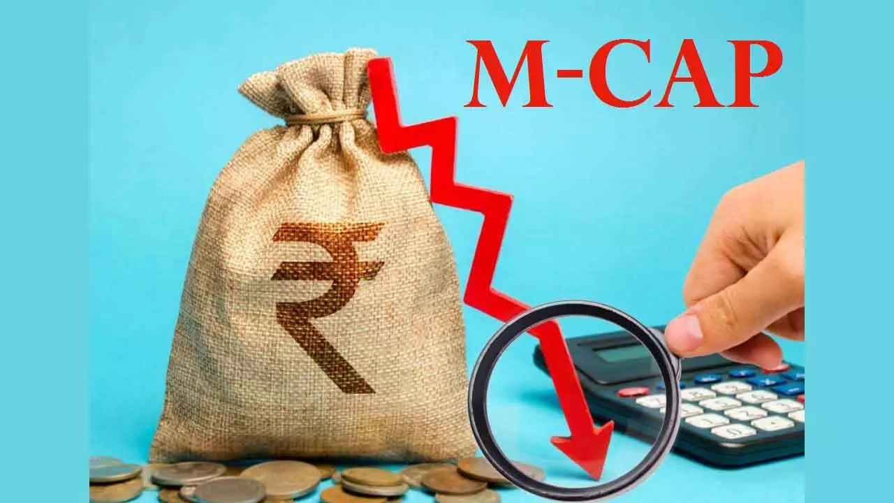 Mcap At Top-6 Cos Fall Rs 1.55 Lakh Cr Mcap At Top-6 Cos Fall Rs 1.55 Lakh Cr