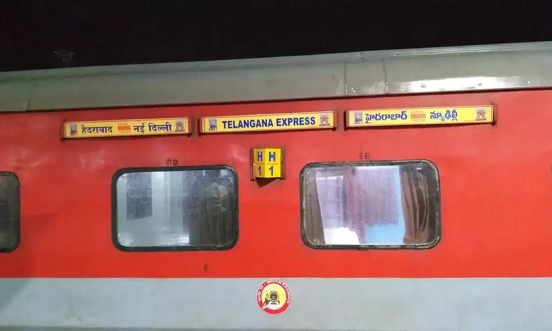 Hyderabad-New Delhi Telangana Express delayed
