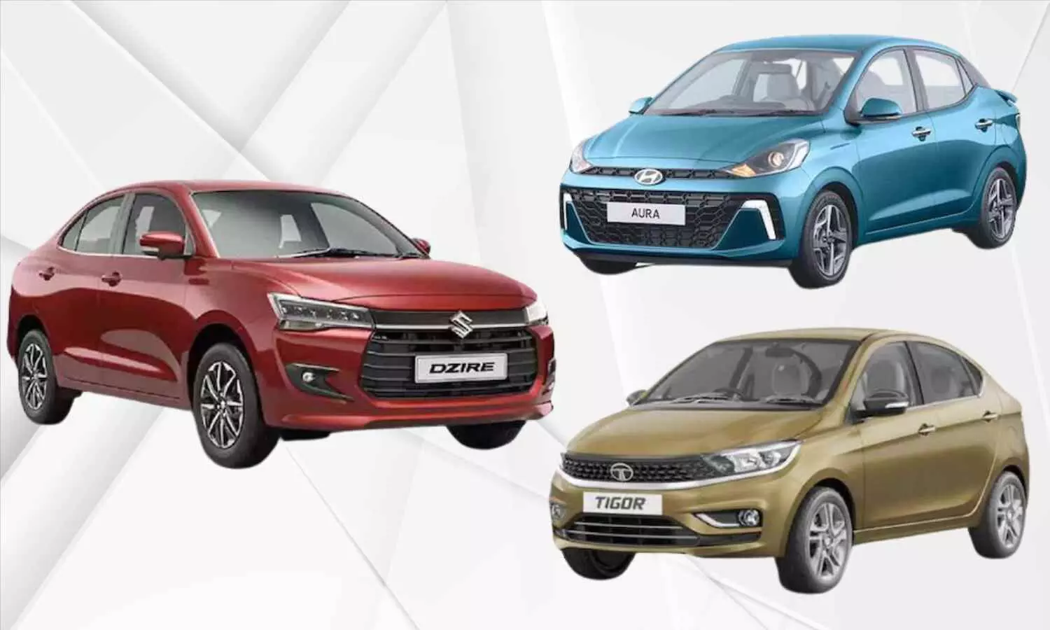 Maruti Dzire vs Hyundai Aura vs Tata Tigor: Which Compact Sedan Offers the Best Value for Money? Maruti Dzire vs Hyundai Aura vs Tata Tigor: Which Compact Sedan Offers the Best Value for Money?
