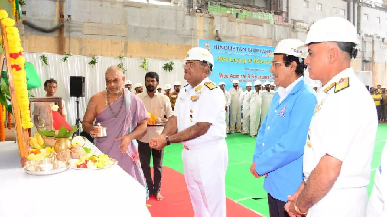 HSL lays keel for first Fleet Support Ship