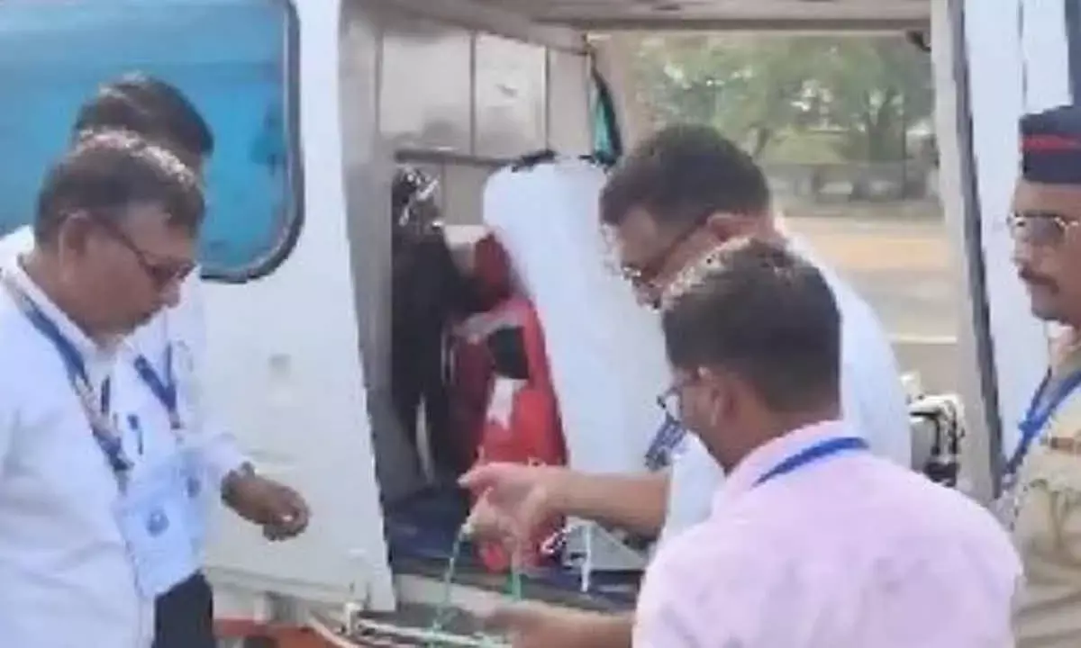 Amit Shah’s Chopper Inspected By EC Officials