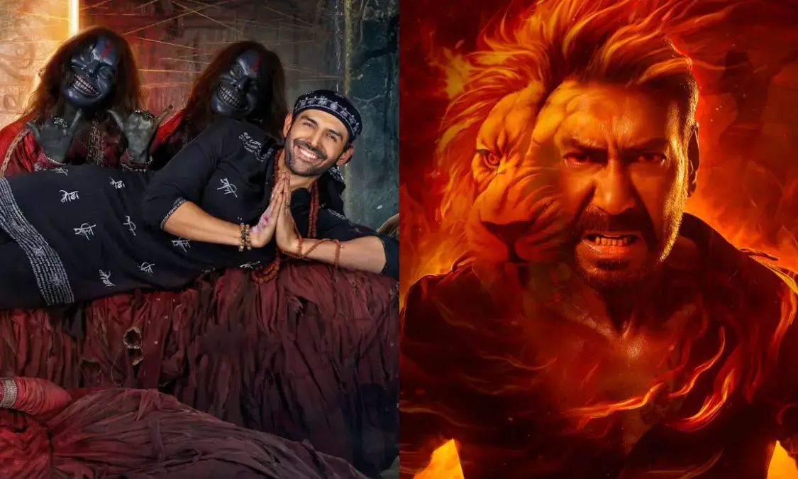 Bhool Bhulaiyaa 3 vs Singham Again Box Office Collection Week 2: Ajay Devgns Film Outperforms Kartik Aaryans Horror Comedy